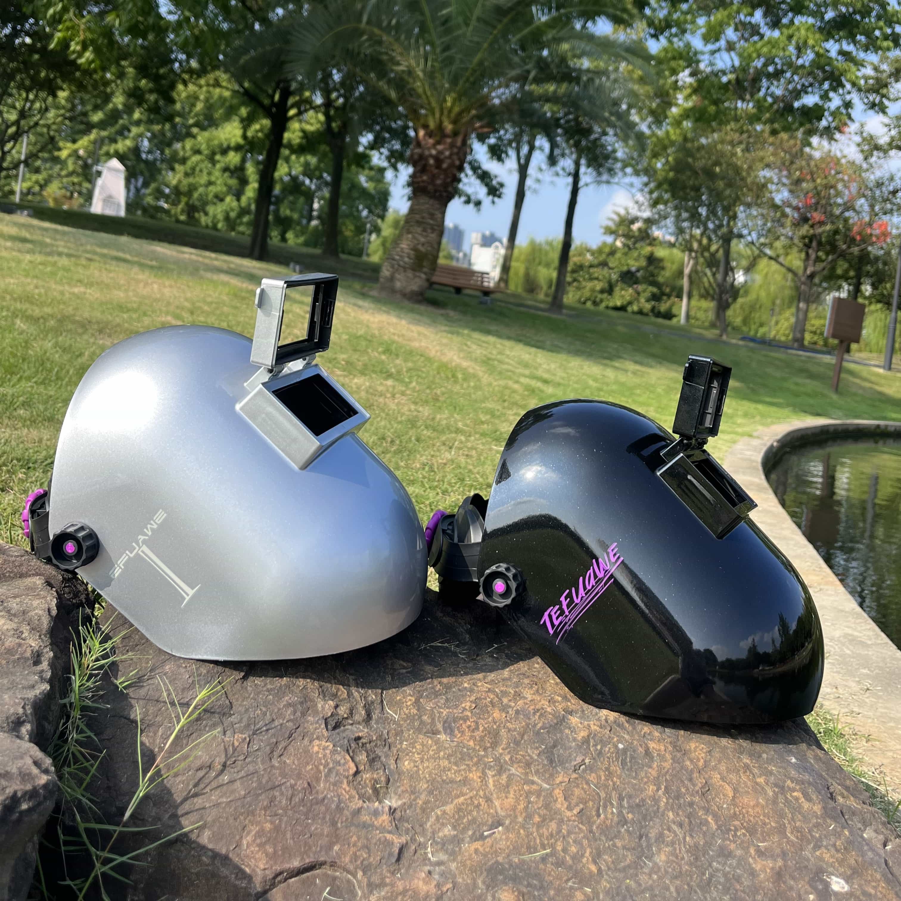 Casco de soldadura con pala de azúcar de fibra de vidrio cortada, corte MEDIANO, revestimiento de tuberías superior e inferior